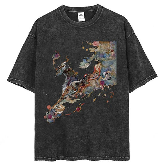 Camiseta vintage abstracta
